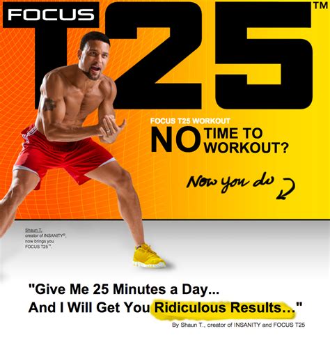 shaun t focus t25 workout review results before and after craig tuttle fitness