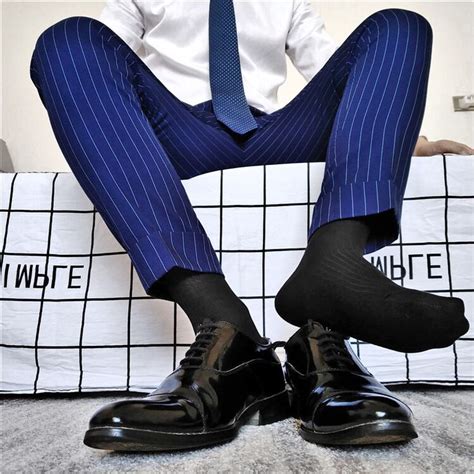 men💘sock sheer socks male feet nylon stockings dress socks sock shoes boots men me too