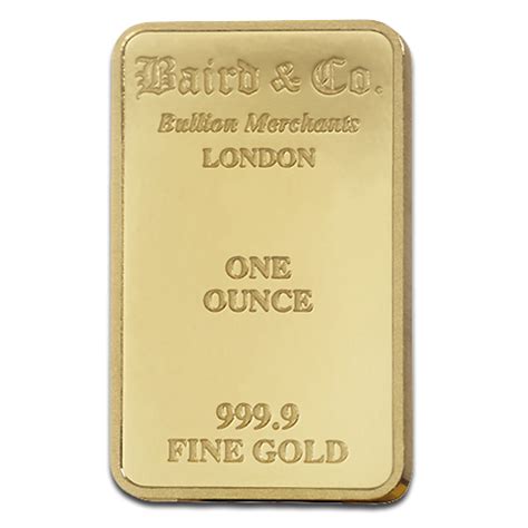 1 Oz Gold Bar Baird And Co