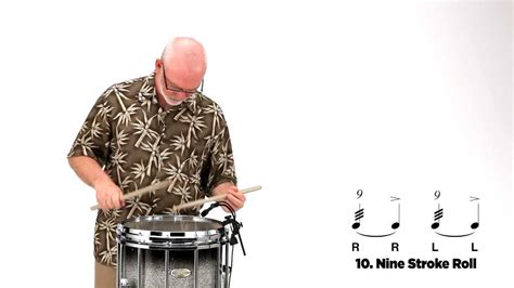 Pearl Drum Rudiments 9 Stroke Roll Youtube