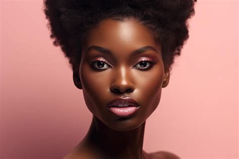 Premium Ai Image Beauty Portrait Of Young African American Woman On