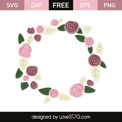 Free Free 212 Cricut Flower Wreath Svg SVG PNG EPS DXF File