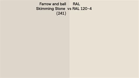 Farrow And Ball Skimming Stone 241 Vs Ral Ral 120 4 Side By Side