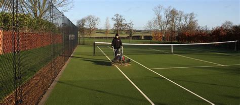 Removing Tennis Court Moss