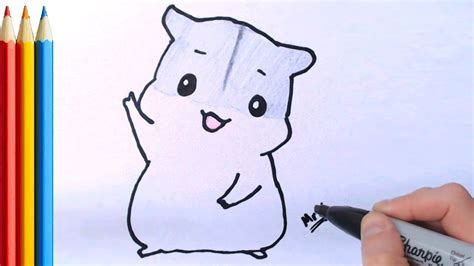 How To Draw Cute Hamster Super Easy Step By Step