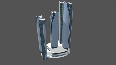 Etihad Tower Low Poly 3d Model By Nuralam018 938e618 Sketchfab