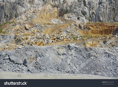 Limestone Mining Open Pit Mine Cambodia Stock Photo 373522531