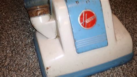 Vintage 1957 Hoover Junior 1224 Upright Vacuum Cleaner Youtube