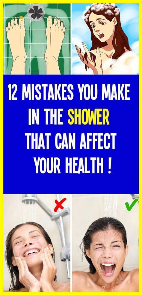 Bad Shower Habits For Your Health Health For Your Health Health Tips
