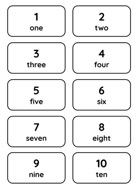 Numbers 1 100 Number Words Flash Cards Printable Etsy New Zealand