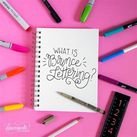 How To Do Bounce Lettering Calligraphy Hand Lettering Tutorial