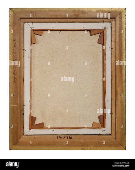 Reverse Of A Framed Painting Cut Out Stock Images Pictures Alamy