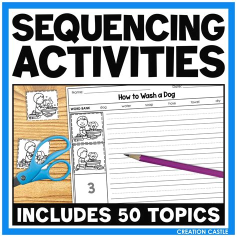 Sequencing Worksheets With Picture Cards For How To Writing Made By