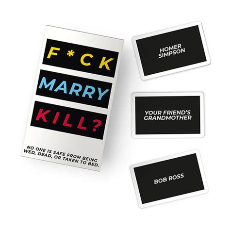 F Ck Marry Kill Card Game