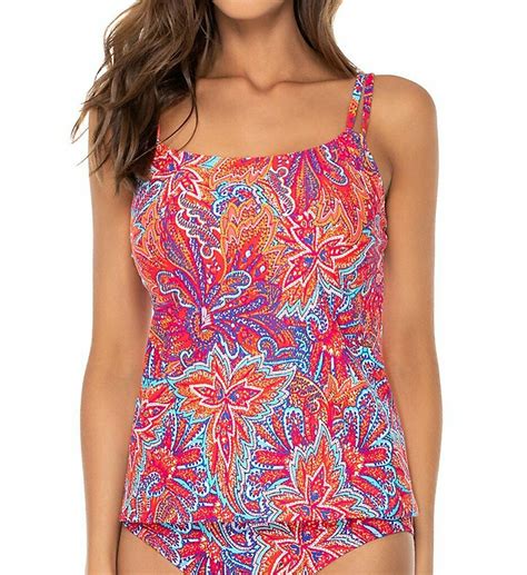 Sunsets Samba Taylor Underwire Tankini Swim Top Us 38e36f34g Swimwear