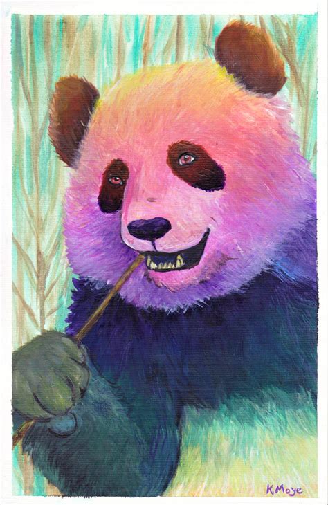 Rainbow Panda By Katiespetpawtraits On Deviantart