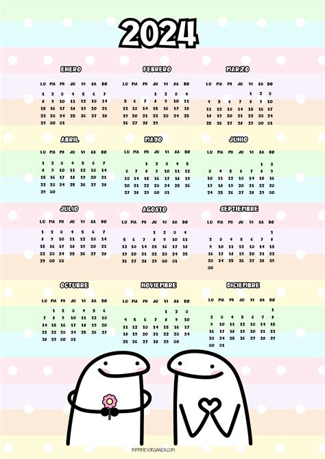 Calendarios Infantiles 2024 Imprime Y Organiza