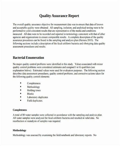 Qa Qc Weekly Report Format