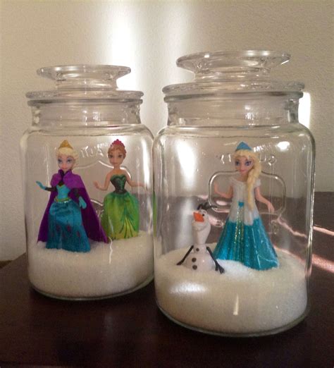 Diy Frozen Craft ~ Anna And Elsa Snowglobes Disney Frozen Party Frozen