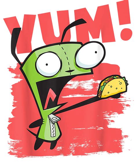 Credence Invader Zim Gir With Tacos Sticker