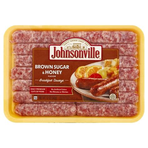Johnsonville Breakfast Sausage Brown Sugar And Honey Flavor 12 Oz