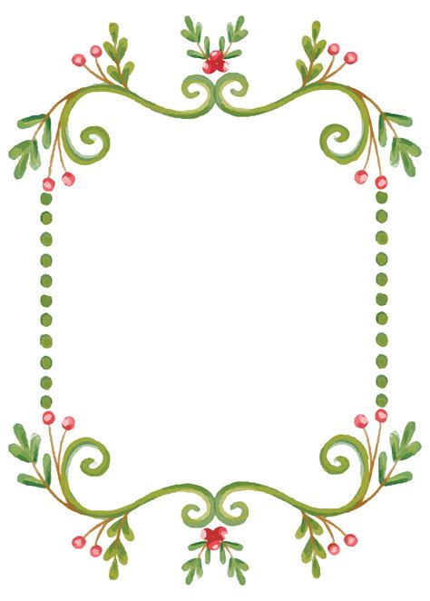 5 Best Images Of Free Printable Christmas Border Templates Free