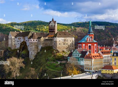 Castle Loket In Czech Republic Stock Photo Alamy