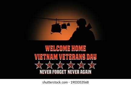 National Vietnam War Veterans Day Most Stock Illustration