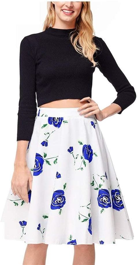 Skirts Ladies Casual Young Fashion Summer Skirt Ladies Skirt Flowers