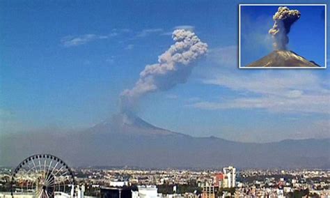 Mexicos Popocatepetl Volcano Begins To Erupt On Cctv Footage Daily