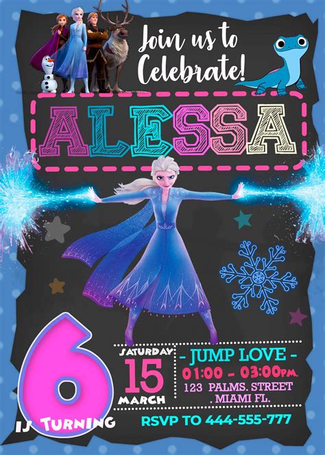 This invitation saves you money and doesn't use much printer ink. Frozen 2 Birthday Party Invitation | Sweet Digital Invite