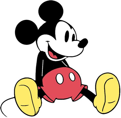 Download High Quality Mickey Mouse Clipart Sitting Transparent Png