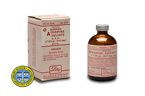 Atropine Wood Library Museum Of Anesthesiology