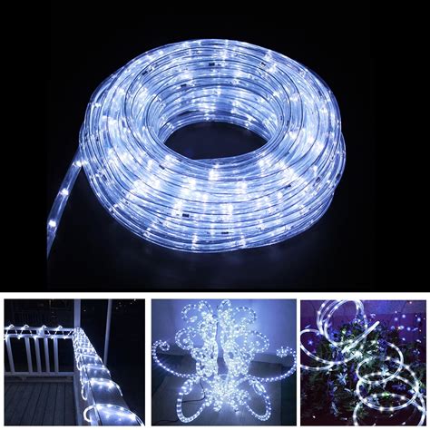 50 Ft Christmas Landscape Lighting With Remote Led Indooroutdoor Rope