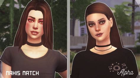 Sims 4 Maxis Match Cc Maxis Match Skin Hair And Clothes