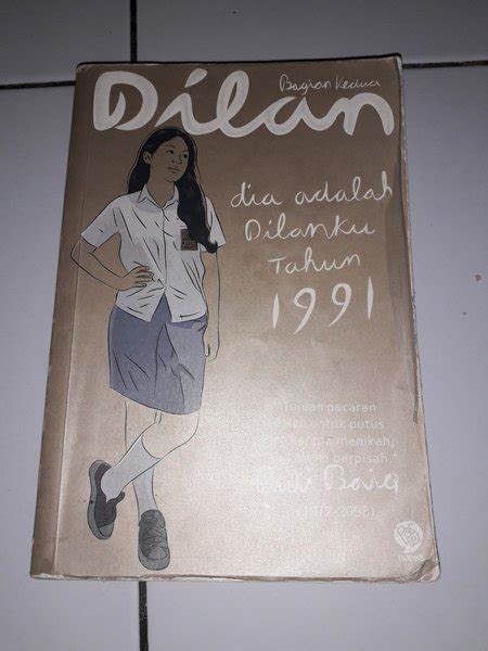 Jual Buku Novel Dilan 1991 Original Di Lapak Darma Irwan Bukalapak