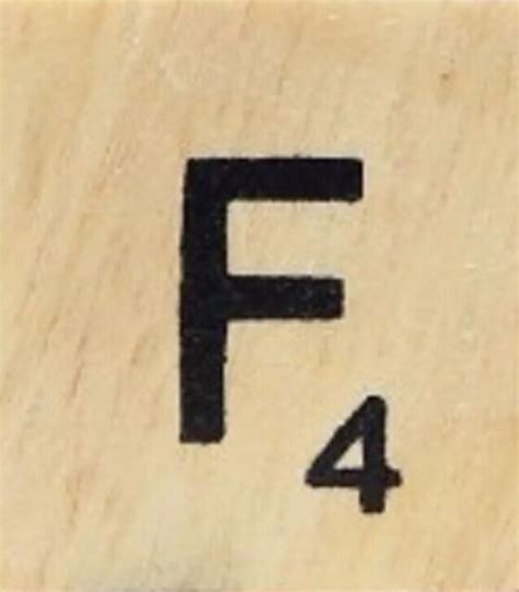 Individual Wood Scrabble Tiles Letter F Ebay