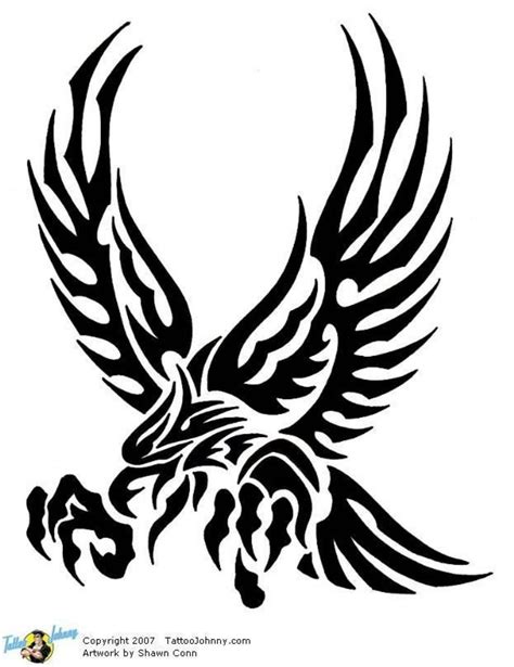 Another Tribal Eagle Tattoo Design Tattoobite Clipart Best