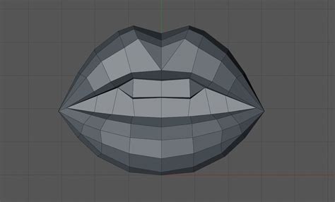 Low Poly Lips 3d Print Model 3d Models For Printing Low Poly 3d Model