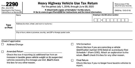 Irs 2290 Form 2022 2023 Printable Forms Free Online
