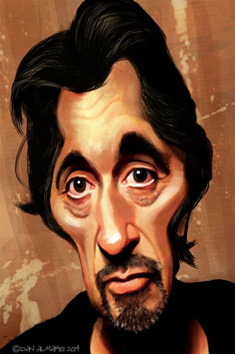 Al Pacino By Dan Almariei Caricature 2d Cgsociety Funny