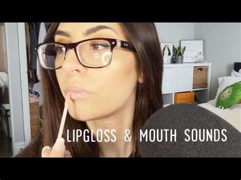 ASMR Lipgloss Application Kisses Mouth Sounds Lip Smacking