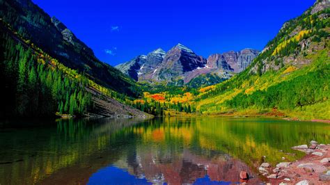 Maroon Bells Peaks Colorado 5k Wallpapers Hd Wallpapers Id 18643