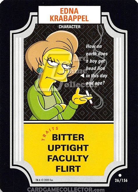 Edna Krabappel The Simpsons Tcg