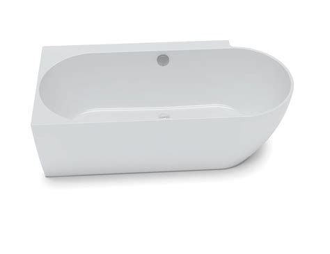 Waters Ebb Single Ended Shower Bath 1660mm Lh Gloss White