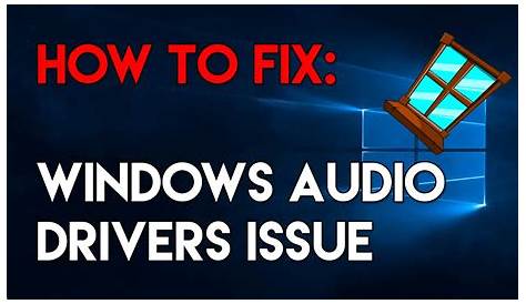 How to fix/solve windows 10 audio problem(audio drivers)