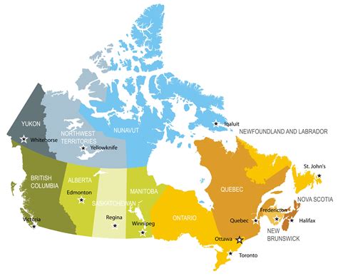 Canadian Provinces And Territories Map World Map