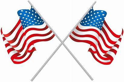 Flag Flags Crossed American Clip Clipart Usa