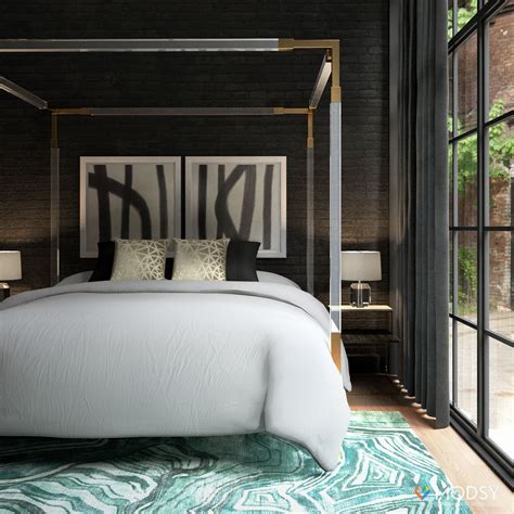 Hollywood Glam Bedroom With An Industrial Twist Glam Bedroom