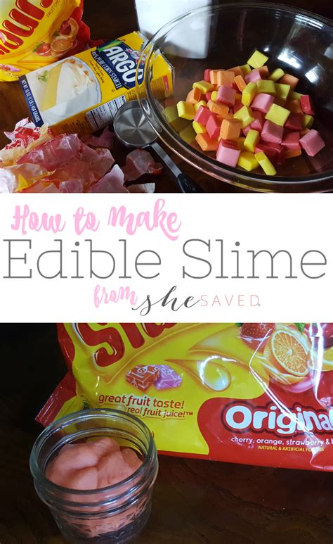 Homemade Edible Slime Recipe Slime You Can Eat Shesaved®